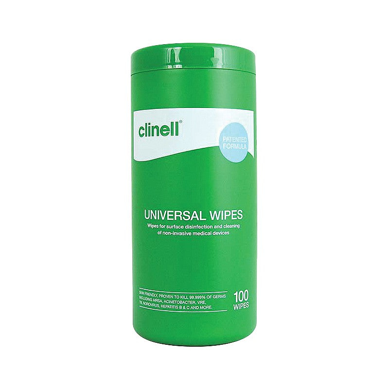 Clinell Universal Wipes Tub- 100 Wipes