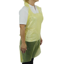 Load image into Gallery viewer, Premium Yellow Aprons In Dispenser Pack - 27" x 42
