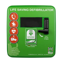 Load image into Gallery viewer, Polycarbonate Outdoor Defibrillator Cabinet with Code Lock, Heating System and LED Light Yellow