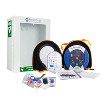 Load image into Gallery viewer, HeartSine Samaritan PAD 500P Defibrillator with Indoor Cabinet and AED Responder Kit