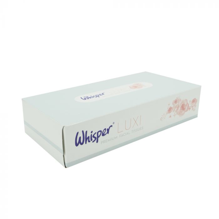 Whisper Luxi 2 Ply Facial Tissues - Box of 100