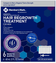Load image into Gallery viewer, Members Mark 5% Minoxidil Liquid 6 Month Supply
