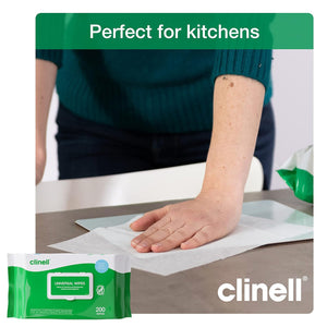 Clinell Universal Surface Wipes - Pack of 200