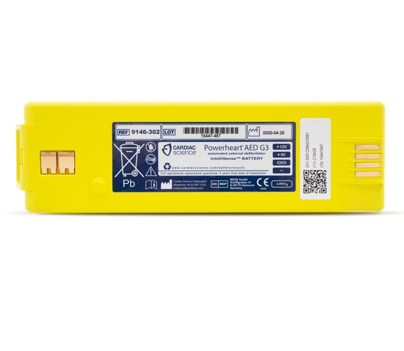 Cardiac Science Powerheart AED G3  IntelliSense Non-Rechargeable Lithium Battery Zoll 9146-302