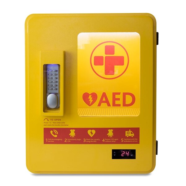 Mediana HeartOn A15 Defibrillator Outdoor Heated Cabinet with Keypad Lock & Alarm
