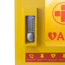 Load image into Gallery viewer, Mediana HeartOn A15 Defibrillator Outdoor Heated Cabinet with Keypad Lock &amp; Alarm
