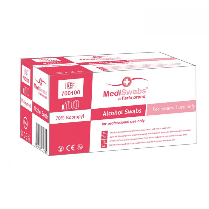 MediSwabs Skin Cleansing Wipes | Pack of 100 Sachets