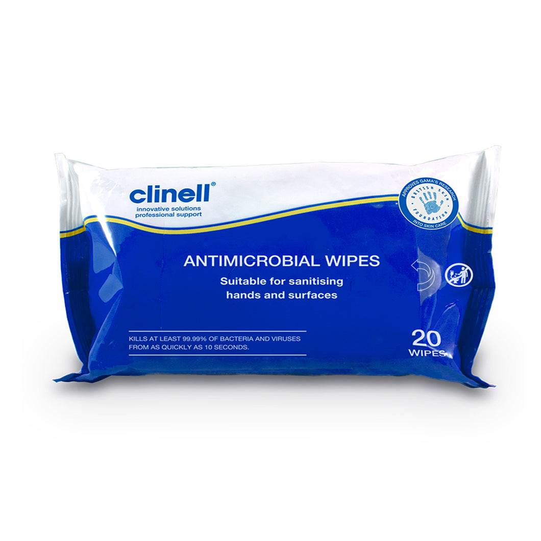 Antimicrobial Wipes -Pack of 20