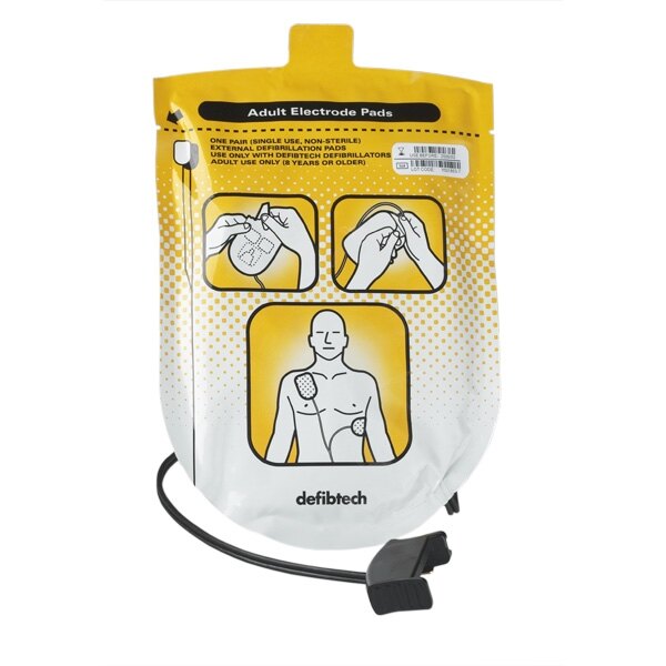 Defibtech Lifeline AED & Auto Adult Defib Pads (1 set)
