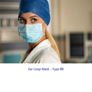 Surgical Face Mask Type IIR Ear Loop – Pack of 50