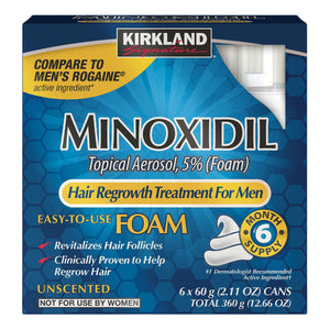thumbnail image 2 of Kirkland Signature Minoxidil 5% Extra Strength Men's Hair Regrowth – 12 Fl Oz, Liquid, Exp 12/2026 2 of 5