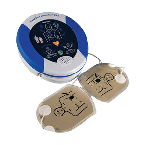HeartSine Samaritan PAD 500P Defibrillator with Indoor Cabinet and AED Responder Kit