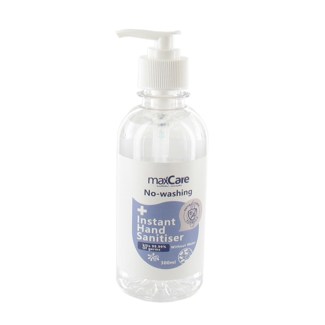 Max Care Instant Hand Sanitiser Gel with Pump - 300ml