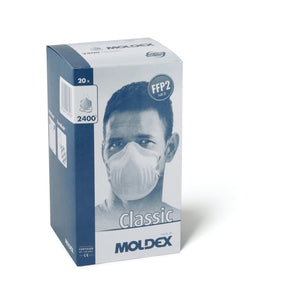 Moldex 2400 Classic Dust Mist Respirators, FFP2 Unvalved- Pack of 20
