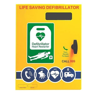 Outdoor Defibrillator Cabinet with Heater and LED Light