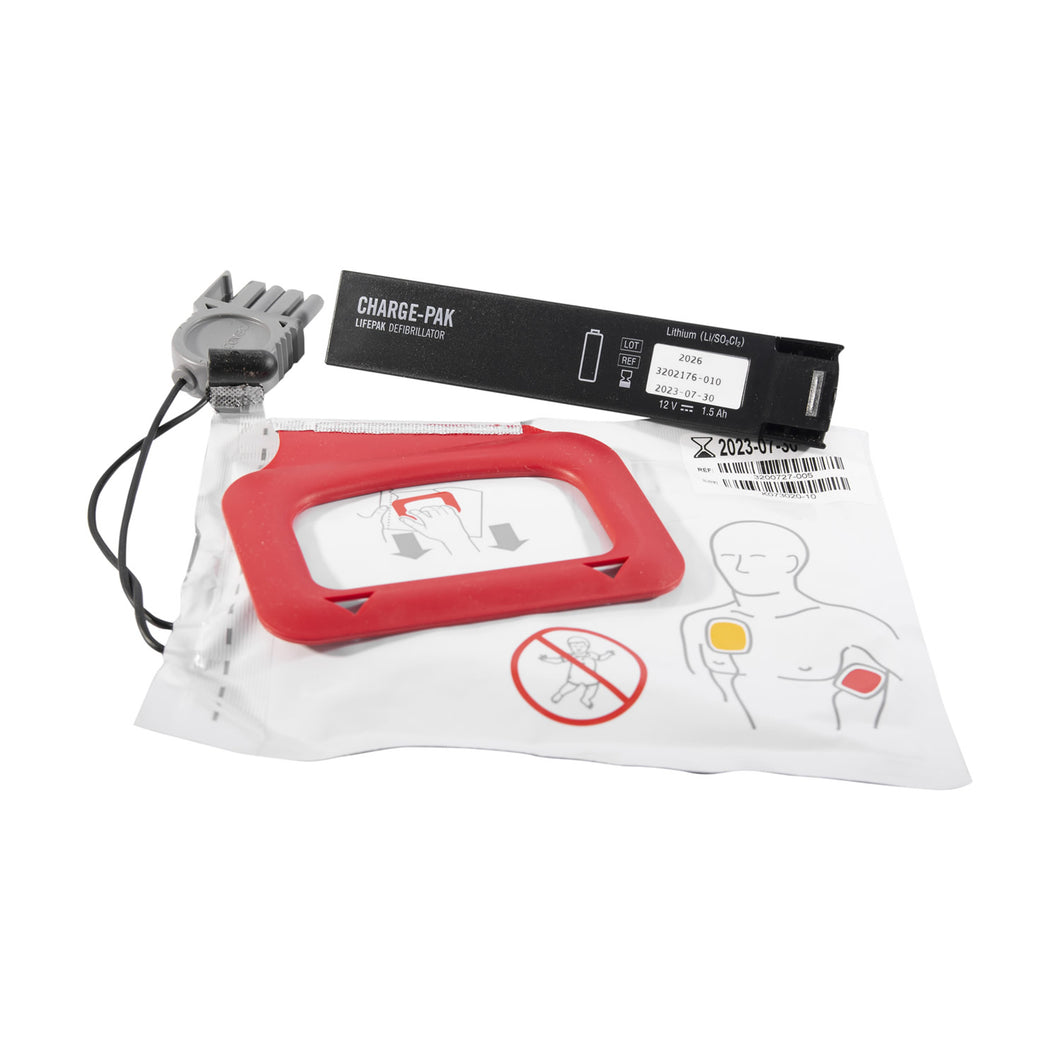 Lifepak CR Plus CHARGE-PAK replace kit with 2 elect (pair)