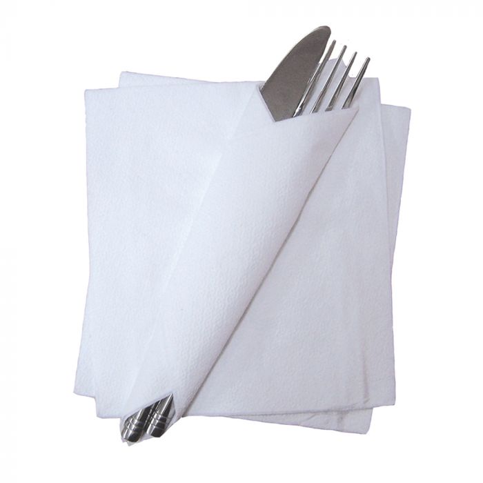 Essential Napkins White 2 Ply 33cm