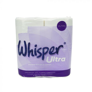 Whisper Ultra 3 Ply Luxury Toilet Rolls