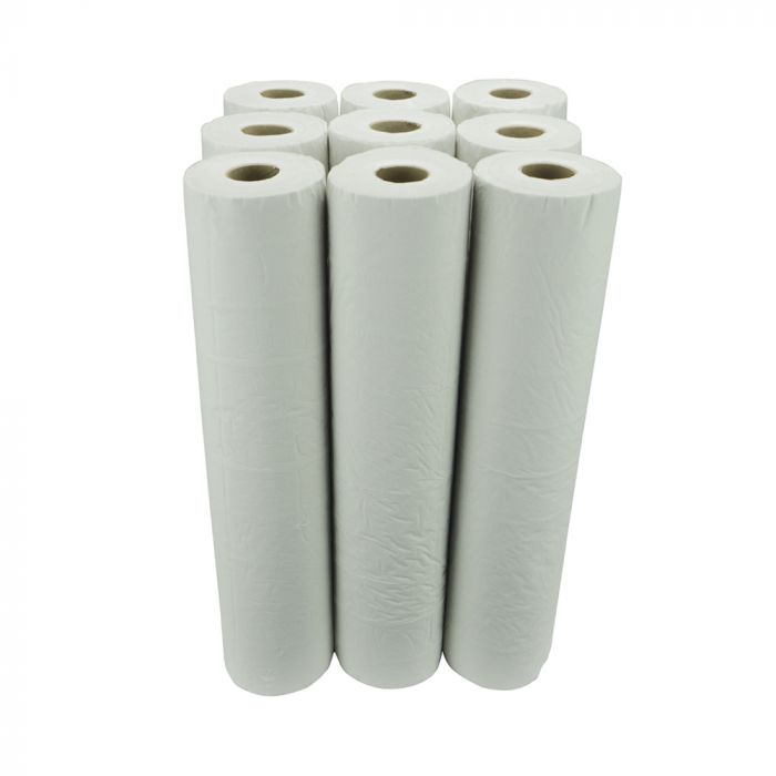 Laminated 2 ply White Couch Rolls 50cm x 46m