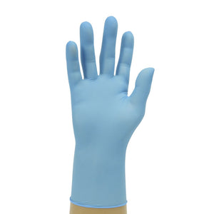 Blue Hybrid Powder Free Gloves