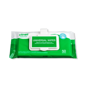 CLINELL - Universal Wipes Clip Pack 50 - CWCP50