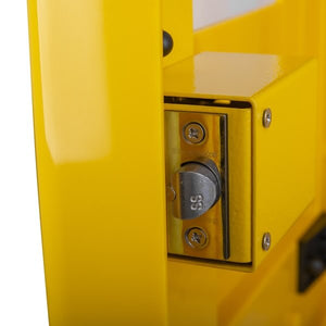 Polycarbonate Outdoor Defibrillator Cabinet with Code Lock, Heating System and LED Light Yellow