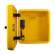 Load image into Gallery viewer, Polycarbonate Outdoor Defibrillator Cabinet with Code Lock, Heating System and LED Light Yellow

