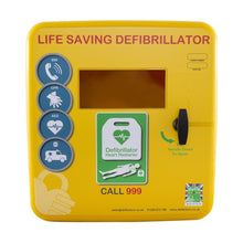 Load image into Gallery viewer, Polycarbonate Outdoor Defibrillator Cabinet with Heating System and Interior Light Green
