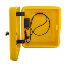 Load image into Gallery viewer, Polycarbonate Outdoor Defibrillator Cabinet with Heating System and Interior Light Yellow
